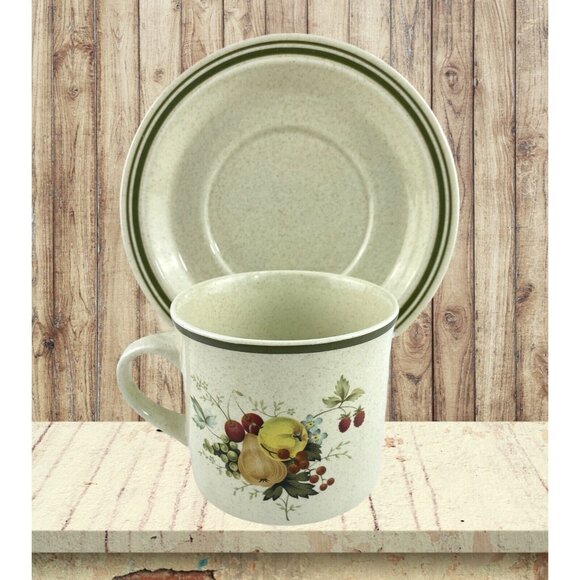 Royal Doulton Lambethware 3 Cup & Saucer Flat Bottom Cornwell L.S.1015 England - Picture 1 of 10